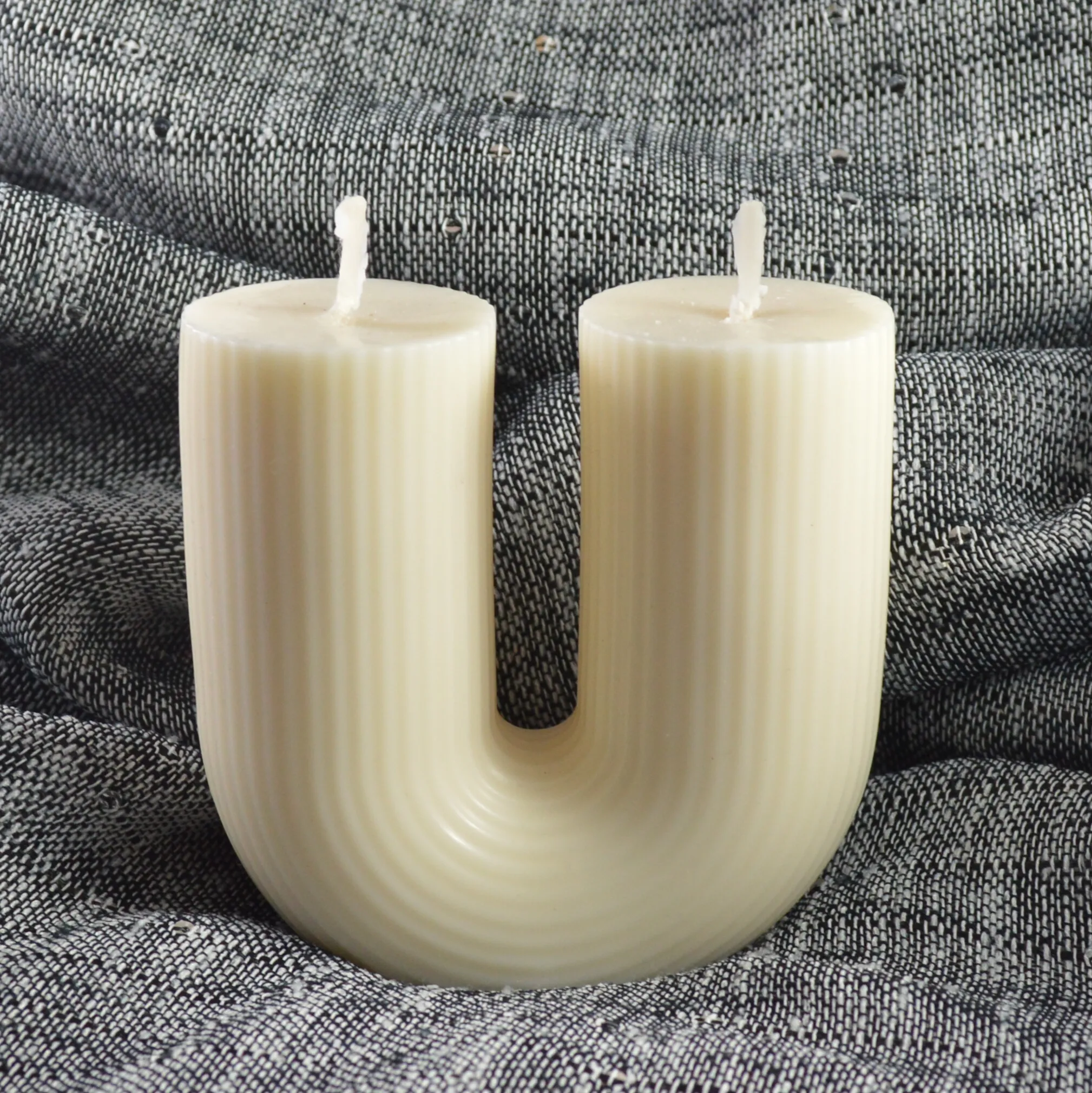 Κερί σε Σχήμα U με Δύο Φυτίλια