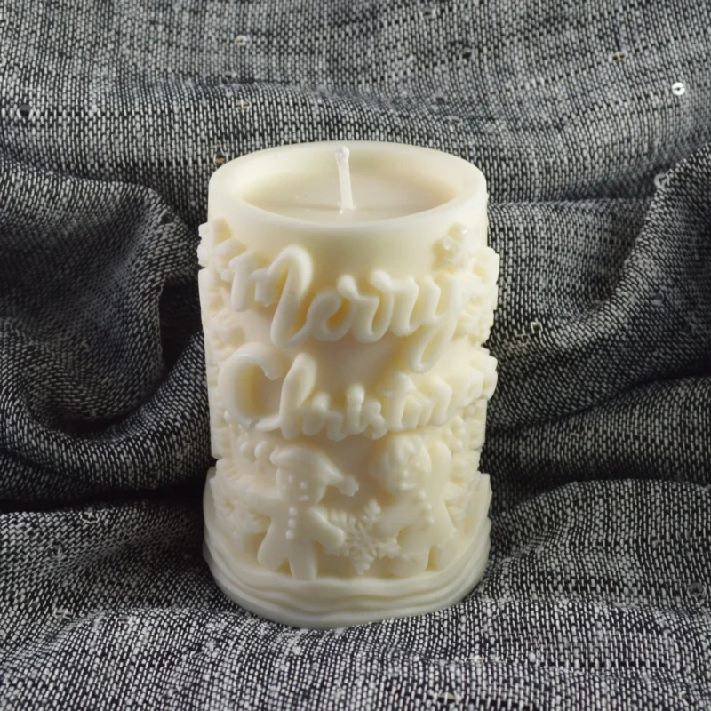 Κερί Κύλινδρος Merry Christmas