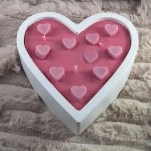 Δοχείο Σε Σχήμα Καρδιάς Με Κερί