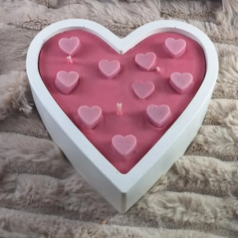 Δοχείο Σε Σχήμα Καρδιάς Με Κερί