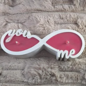 Δοχείο Σε Σχήμα you & me Με Κερί