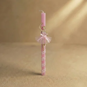 Λαμπάδα Με Ξύλινη Μπαλαρίνα