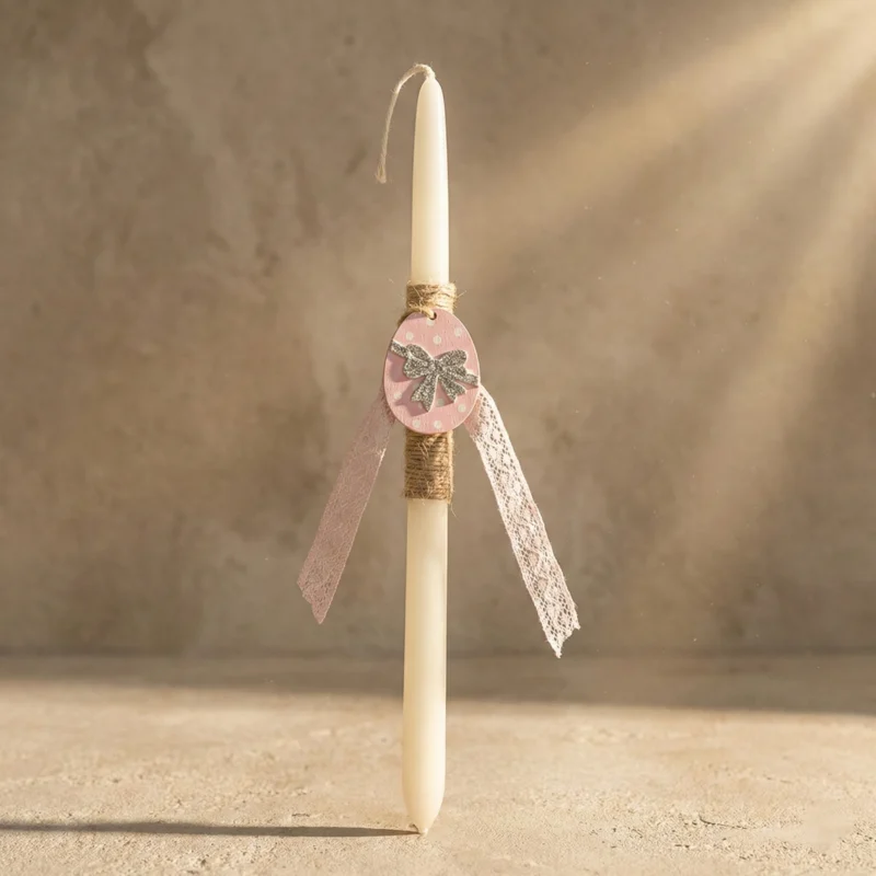 Λαμπάδα Με Ξύλινο Αυγό